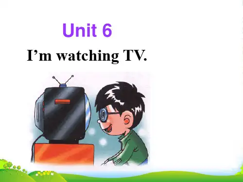人教版七年级英语下册Unit 6 I'm watching TV Section A 2课件(47张