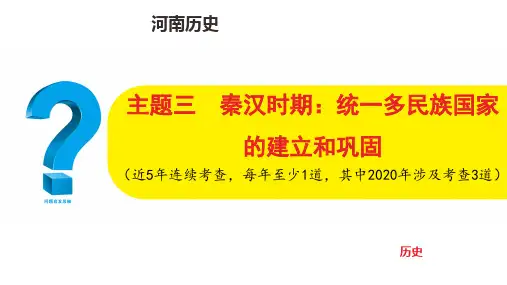 中考历史总复习主题三  秦汉时期：统一多民族国家的建立和巩固(总复习教案新增内容)