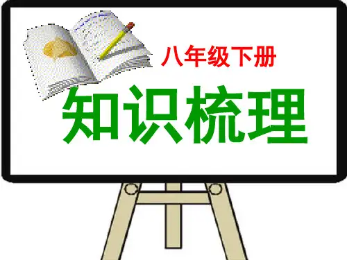 新外研版英语八年级下册知识点复习(共50张PPT)