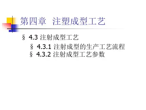 注塑成型工艺