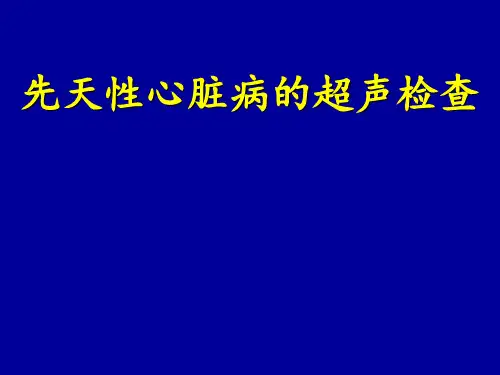 先心病超声检查PPT