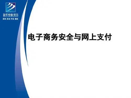 电子商务安全与网上支付PPT课件
