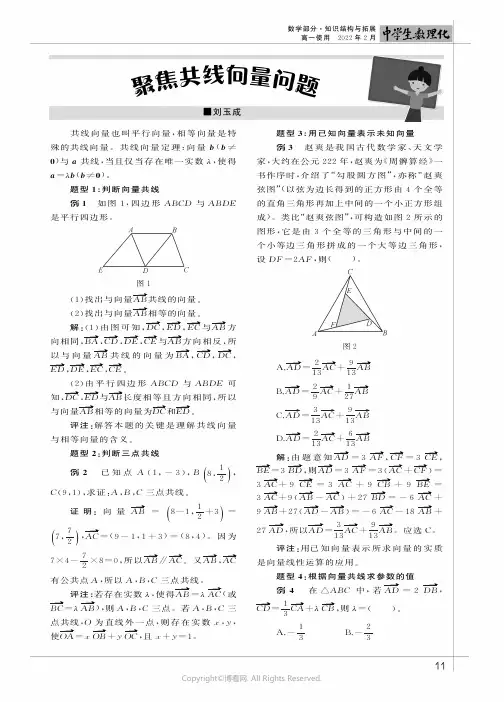 聚焦共线向量问题