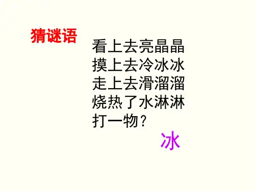 《水结冰了》优秀PPT课件2