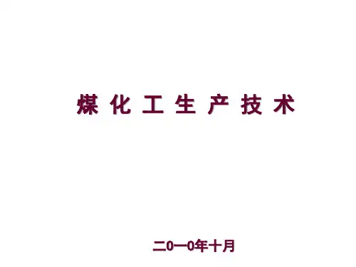 煤化工技术概述.pptx