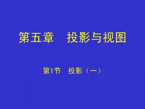 北师大九年级上《中心投影》课件