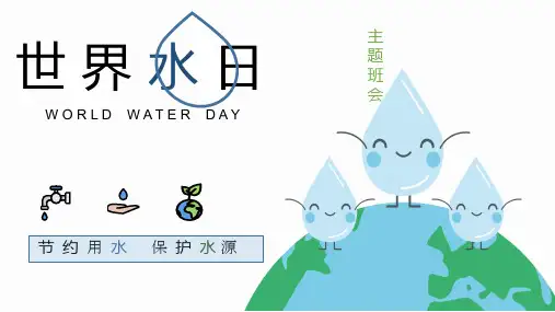 初中主题班会：世界水日 课件(23张PPT)