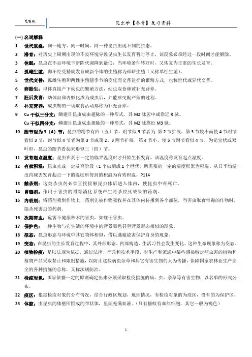 昆虫学材料