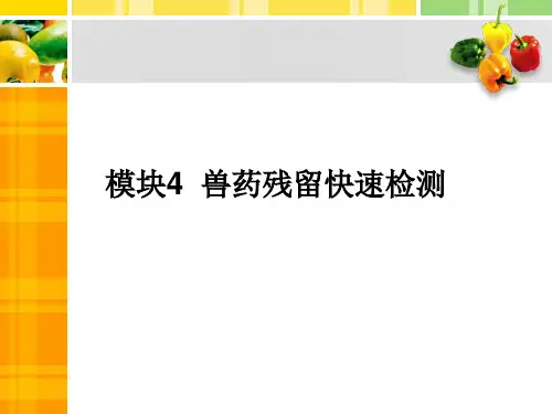 兽药残留快速检测