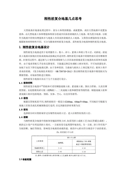 刚性桩复合地基处理