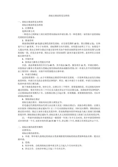 商标注册流程是怎样的