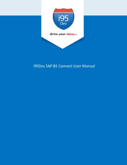 i95Dev Magento SAP B1 Connector 用户指南说明书