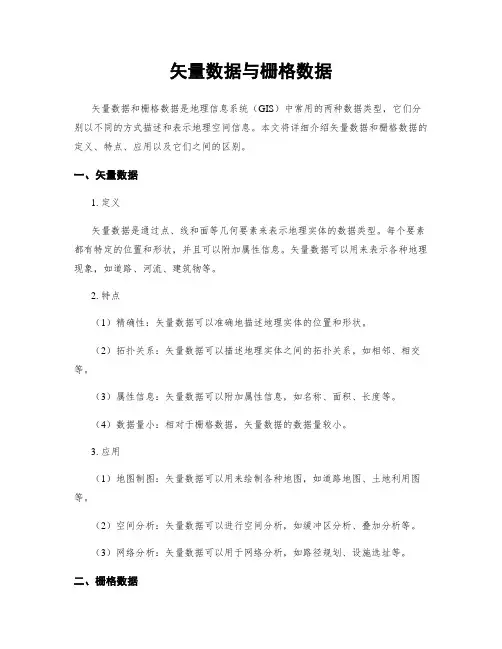 矢量数据与栅格数据