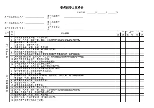 安保部巡查表  1日2检(1)