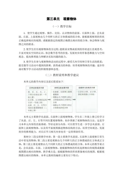苏教版四年级数学上册第三单元教材分析