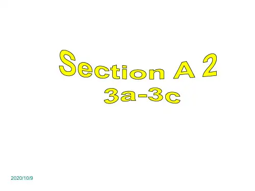 最新人教版新目标八年级下册英语 Unit5 Section A(3a-3c)课件