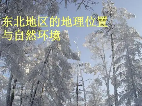 第一节_东北地区的地理位置与自然环境