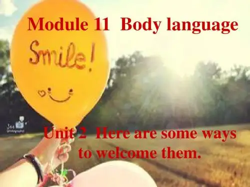最新外研版英语七年级下Module11 Unit2课件