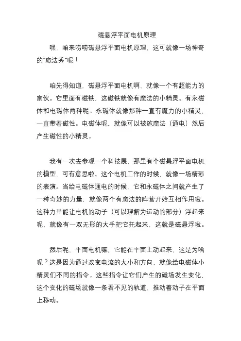 磁悬浮平面电机原理