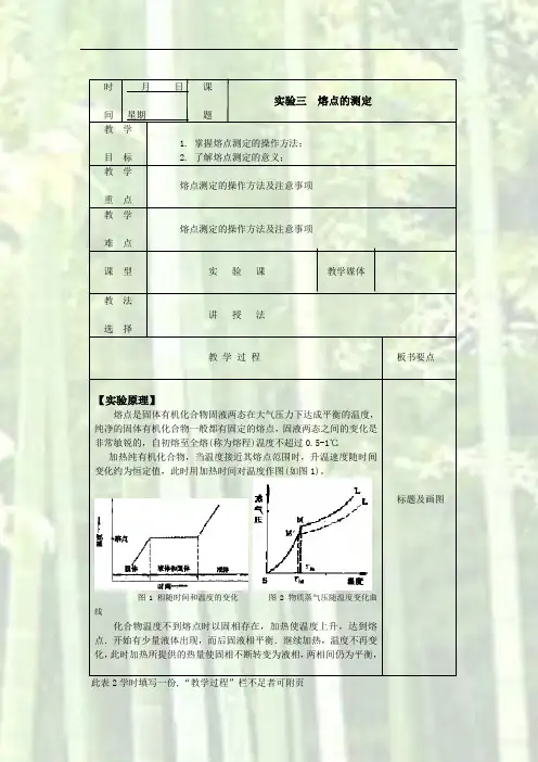 有机化合物熔点测定