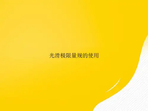【优秀资料】光滑极限量规的使用PPT