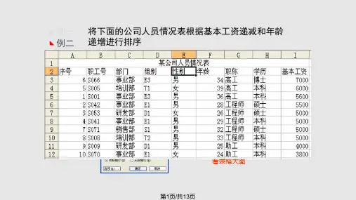 Excel中的数据筛选PPT课件