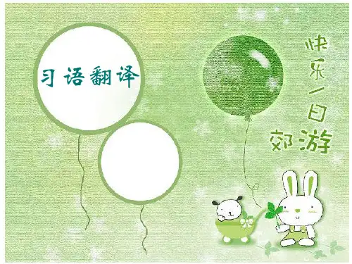 习语翻译.ppt student