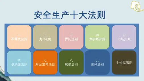 安全生产十大法则定律理论