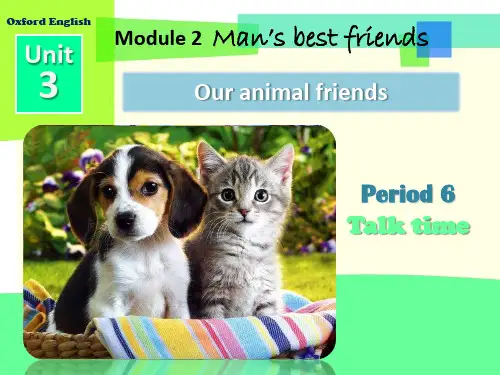 沪教版(牛津)七年级英语下册Unit 3  Our animal friends - Period 6   公开课PPT课件