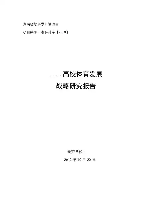 软科技课题研究报告...解答