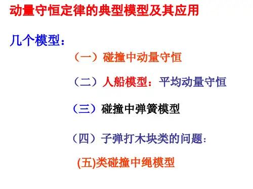 动量守恒定律的典型模型