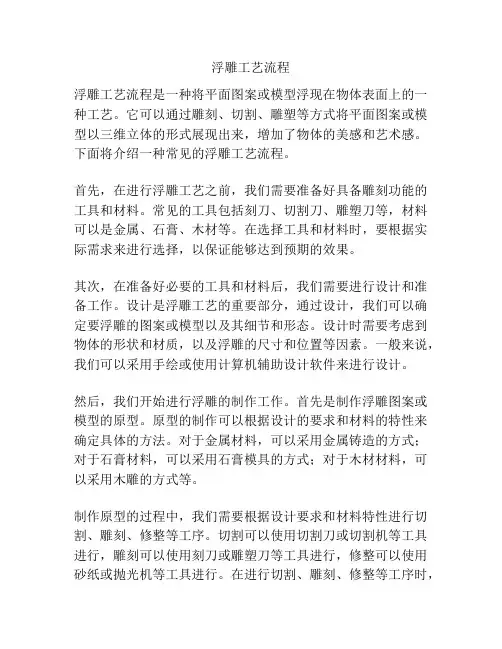 浮雕工艺流程