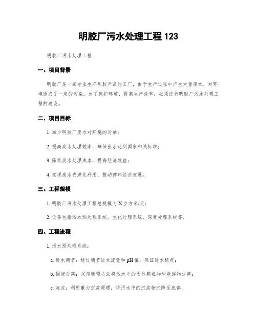 明胶厂污水处理工程123