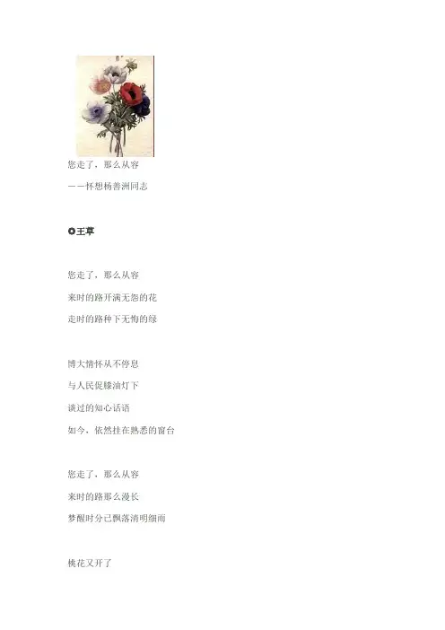杨善洲同志清贫一辈子