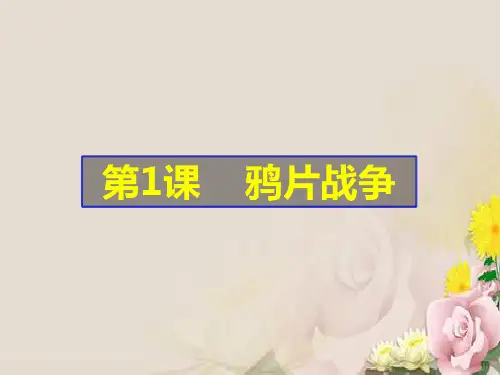 人教部编版历史八年级上第1课鸦片战争课件 (36张)
