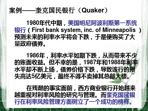 第五章-利率风险管理