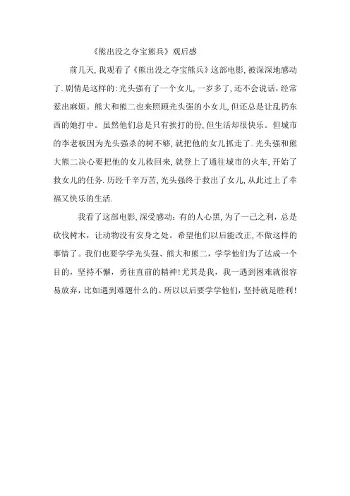熊出没之夺宝熊兵