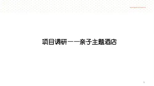 文旅策划-亲子主题酒店ppt课件