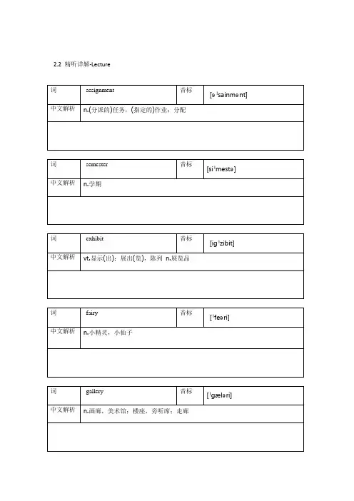 1-10学生版(TPO精听详解词汇)