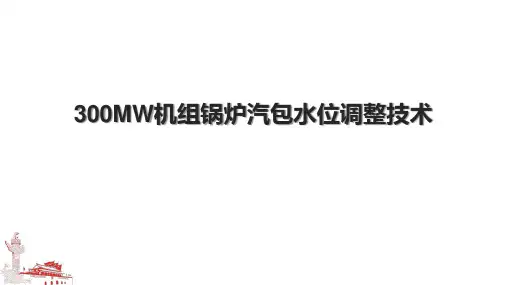 300MW机组锅炉汽包水位调整技术.pptx