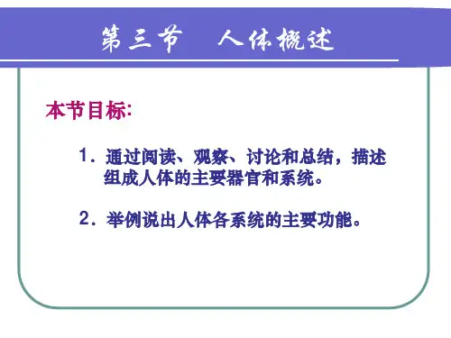 人体概述(2)PPT课件