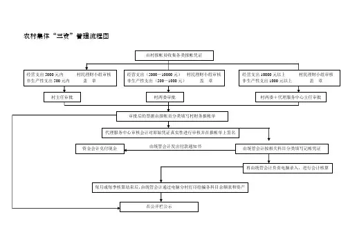 农村集体“三资”管理流程图