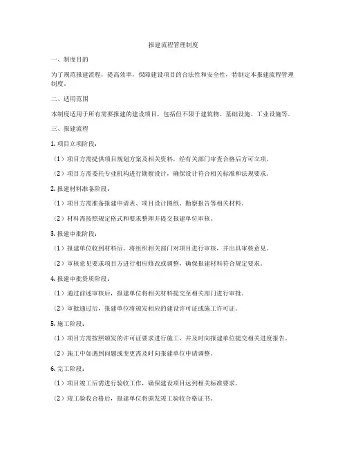 报建流程管理制度