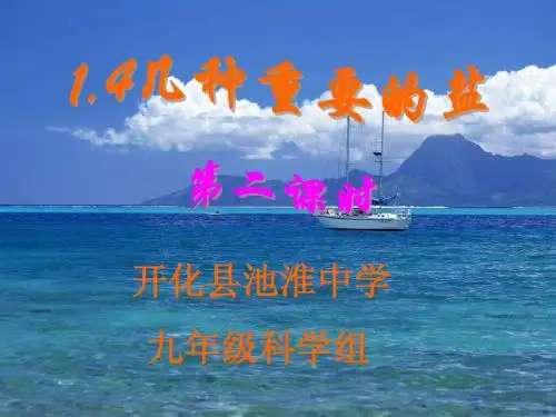 第四节 几种重要的盐(池)2