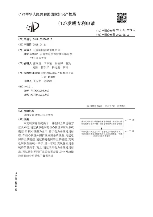 【CN110110379A】电网全景建模方法及系统【专利】