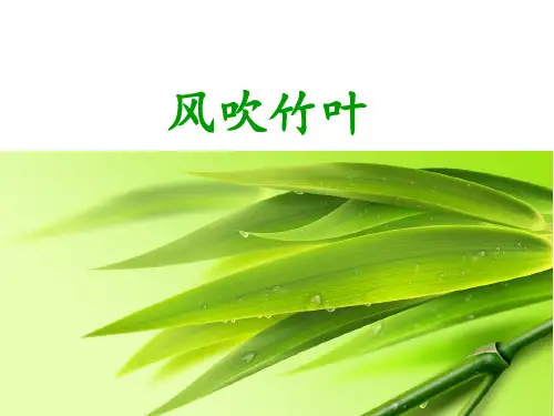 《风吹竹叶》课件