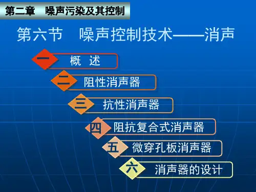 噪声控制技术——消声