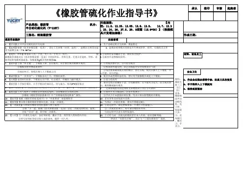 橡胶管硫化作业指导书