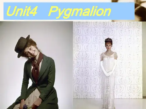 人教版高中英语选修8(Book8)：Unit4 Pygmalion  Reading (共13张PPT)