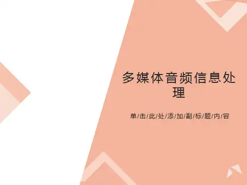 多媒体音频信息处理